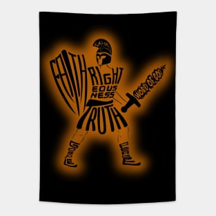 ARMOR OF GOD ORANGE Tapestry