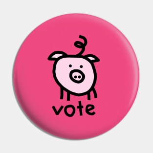 Vote Political Pig Pin