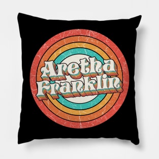 Aretha Proud Name - Vintage Grunge Style Pillow