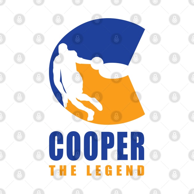 Cooper Custom Player Basketball Your Name The Legend T-Shirt by Baseball Your Name