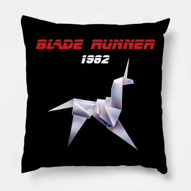 Blade Runner Unicorn Pillow by Scud"