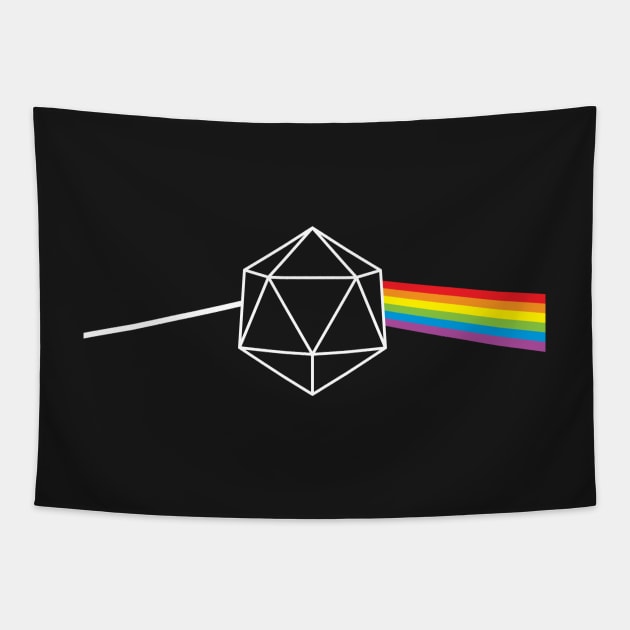 Dark Side of the Moon d20 Tapestry by Natural 20 Shirts