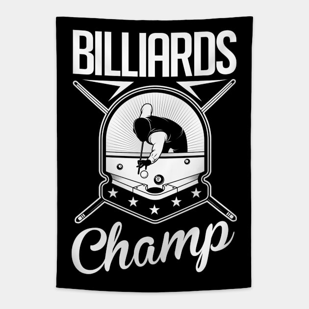 Billards champ Tapestry by nektarinchen