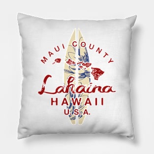 MAUI Hawaii Lahaina Hawaiian Pillow