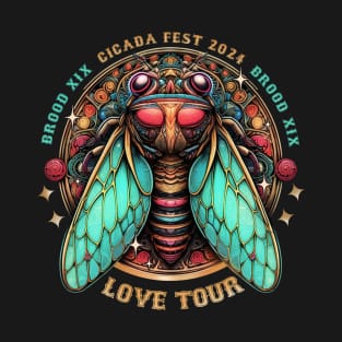 Entomology Cicada Fest 2024 Broods XIX & XIII Love Tour Tee T-Shirt