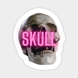 Skull with neon Magnet