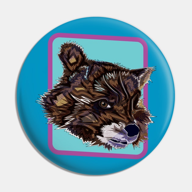 I'm Not a Raccoon Pin by TommyArtDesign