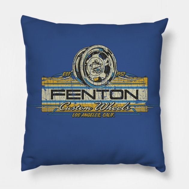 Fenton Custom Wheels 1970 Pillow by JCD666