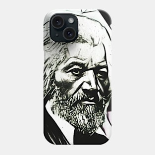 Frederick Douglass Black and White Portrait | Frederick Douglass Artwork 15 Phone Case