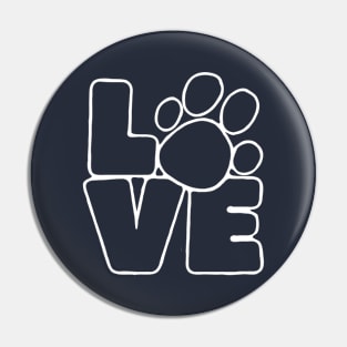 LOVE (outline) Pin