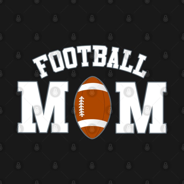 Athletic Football Mom by tropicalteesshop