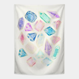 Watercolor Gems Tapestry