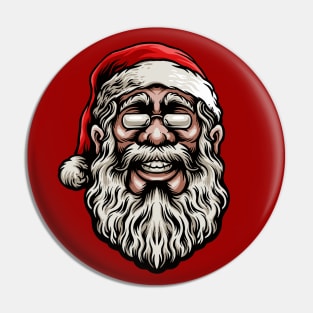 Vintage Santa Claus Illustration Pin