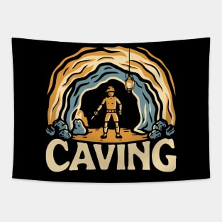 Caving. Adventure Caving Tapestry