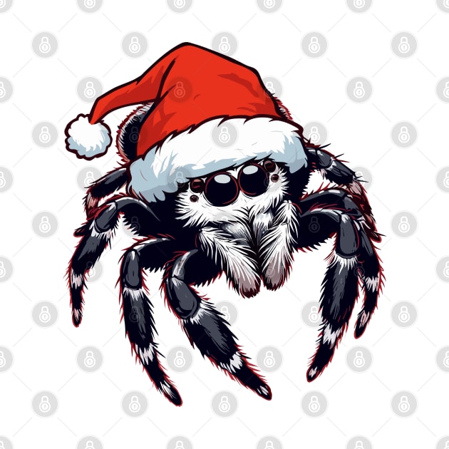 Christmas jumping spider by TomFrontierArt