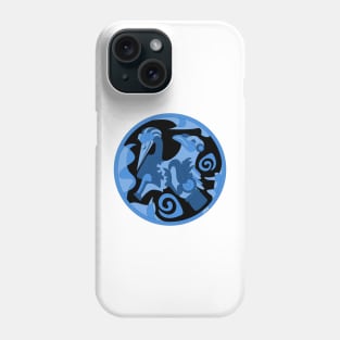 totonac birds in ancient mexican patterns ecopop floral glyph pictogram pluma Phone Case