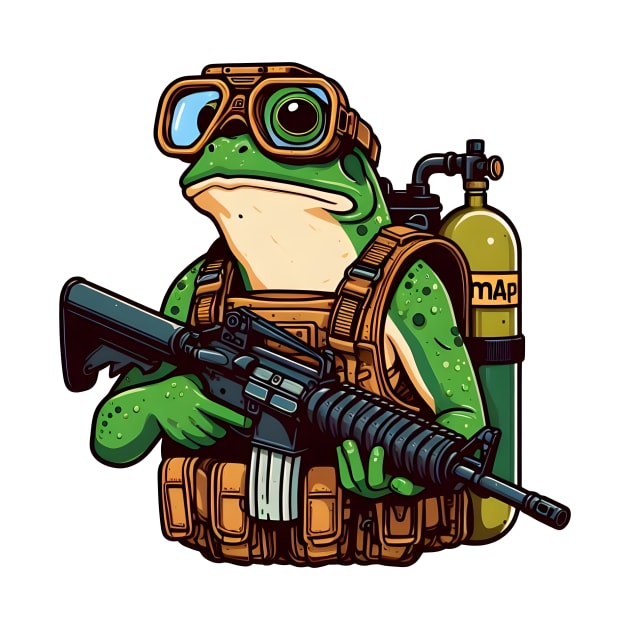 Tactical Frog by Rawlifegraphic