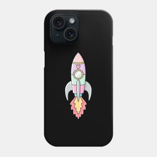 Kawaii Rocket Ship Phone Case