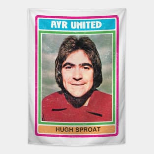 Hugh Sproat / Ayr United - Cult Scottish Footballer (Retro Design) Tapestry