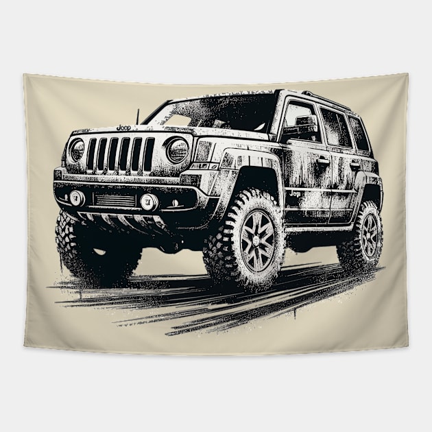 Jeep Patriot Tapestry by Vehicles-Art