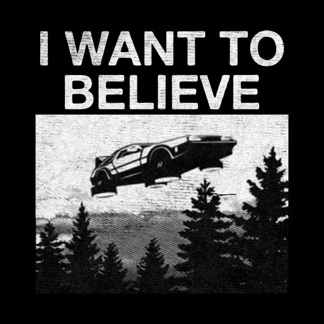 I Want To Believe Delorean by GoatKlan