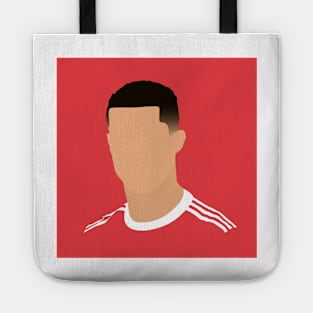 Cristiano Ronaldo Minimalistic Face Art Tote