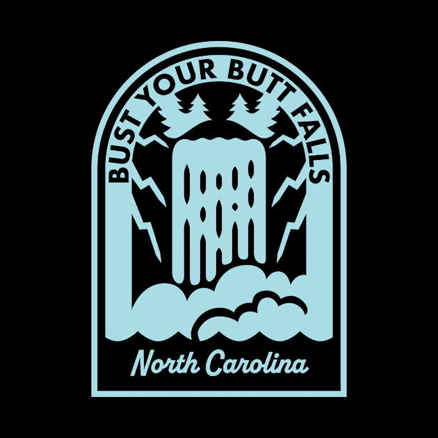 Bust Your Butt Falls North Carolina by HalpinDesign