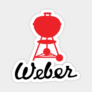 Grill Giants Weber Classic Vintage Red Kettle Magnet