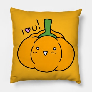 I love You - Orange Bell Pepper Pillow