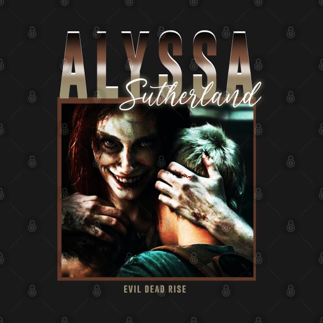 Alyssa Sutherland Vintage - evil dead rise by xalauras studio