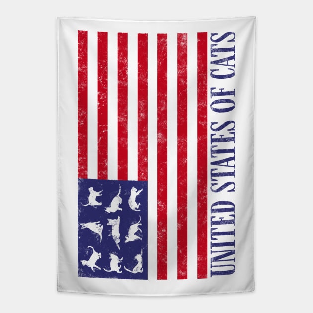 United States of Cats Tapestry by MaplewoodMerch