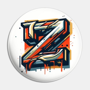 Letter Z design graffity style Pin