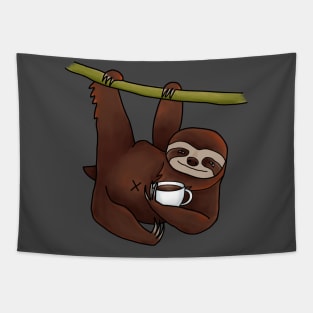 Sloth and Coffee Tapestry