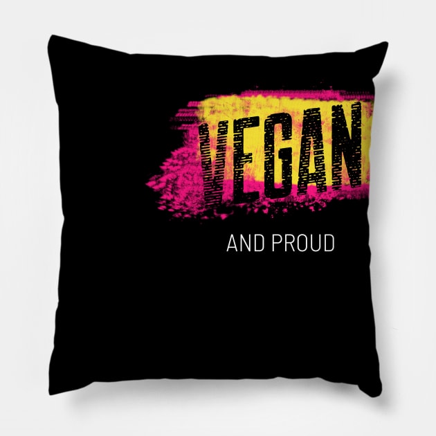 Vegan design T-shirt Pillow by Tranquility