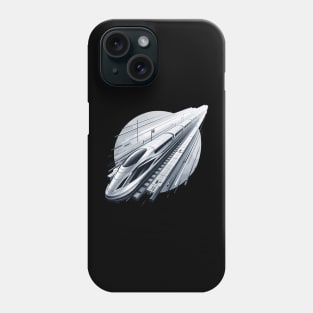 Futuristic Velocity: Hyperloop Train Phone Case