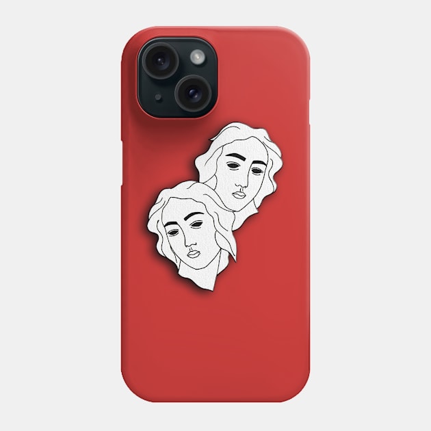 Facce Phone Case by UnicornBeck