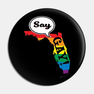 Say Gay Pin