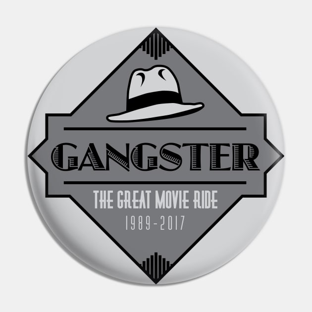 Great Movie Ride Gangster Pin by BeazleyDesign