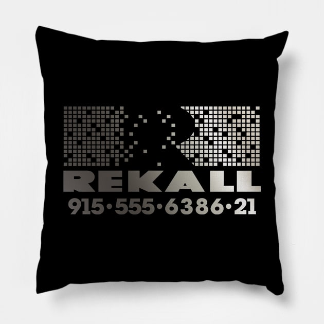 Rekall Pillow by BigOrangeShirtShop