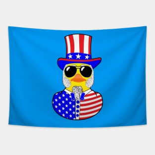 Cool Rubber duck uncle Sam Tapestry