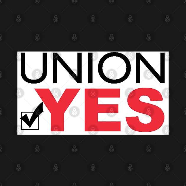 Union Yes by  The best hard hat stickers 