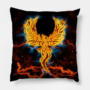 Golden Fenix Lightning wings Pillow