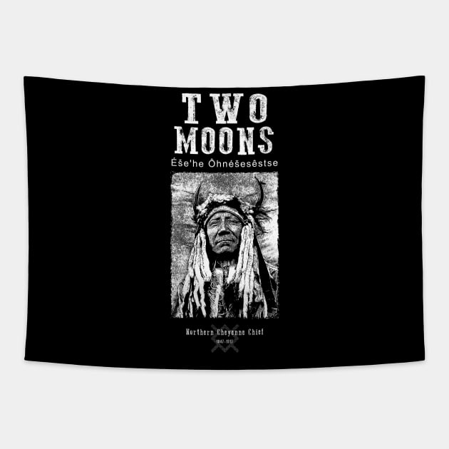 Two Moons, Indian, Cheyenne Chief Tapestry by StabbedHeart