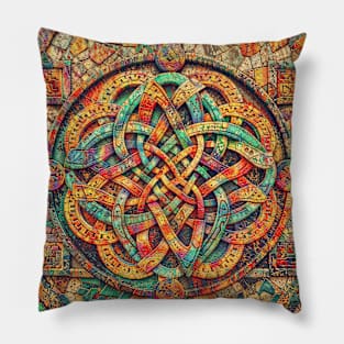 Interlocking Abstract Geometric Figures Dimensions Pillow