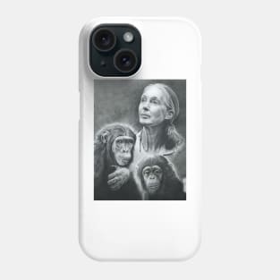 WE ARE FAMILY  JANE GOODALL Phone Case