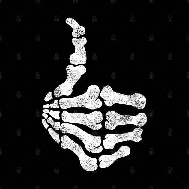 Thumbs up Skeleton Hand Halloween by victorstore