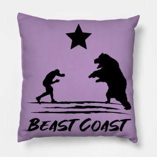 Beast Coast California Republic Bear Pillow