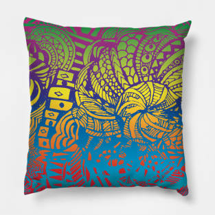 Multicolor Abstraction Pillow