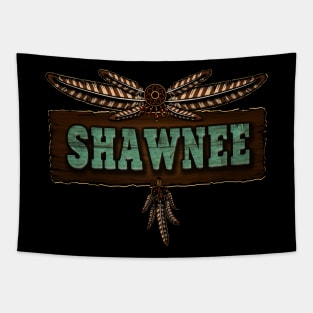 Shawnee People Old Board Tapestry