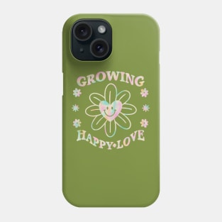 Flower Heart Retro 70s Tie Dye Rainbow Happy Love Phone Case